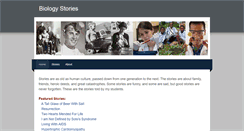 Desktop Screenshot of biologystories.com