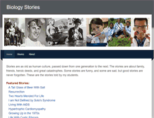 Tablet Screenshot of biologystories.com